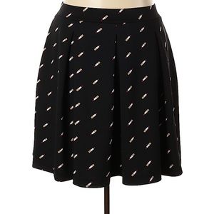 Lipstick print Bridgette skirt Ashley Nell Tipton